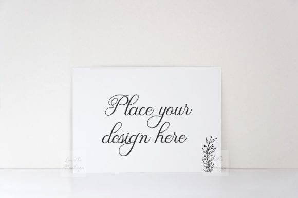 5x7 Horizontal Print Card Mockup