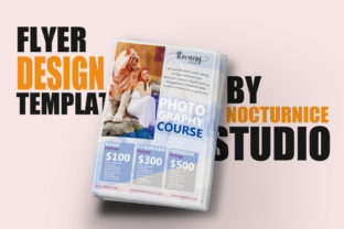 Feminine Style Flyer Template Design PSD