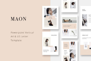 Maon Vertical Powerpoint A4 US Letter Template