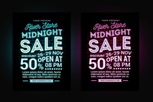 Midnight Sale Flyer Poster