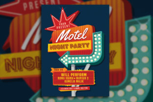 Motel Sign Party Flyer: A Versatile Design Tool for Modern Creatives